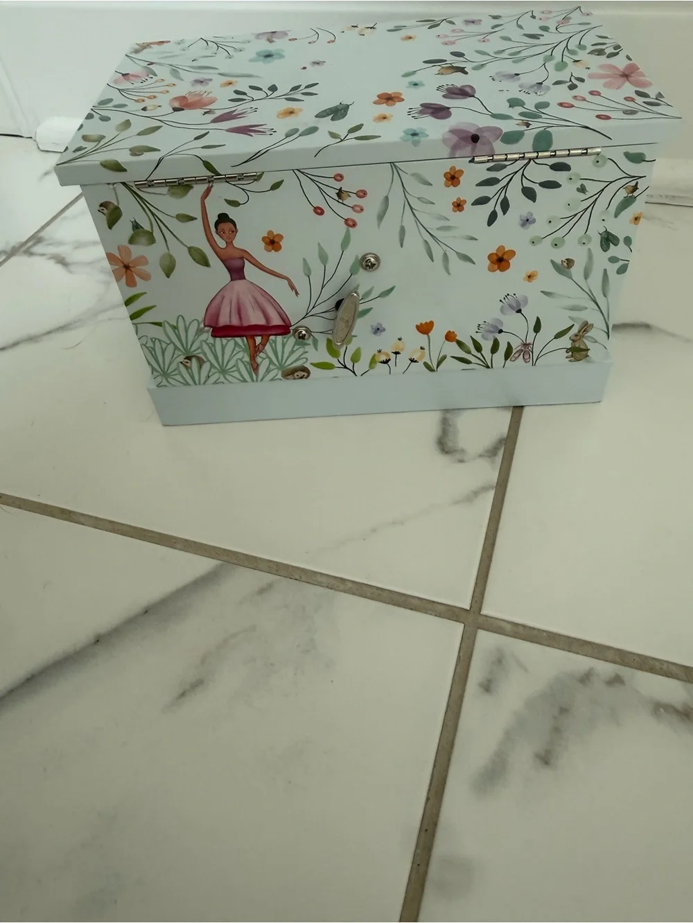 Girls White and Purple Unicorn Jewelry Box - Kids Accessories